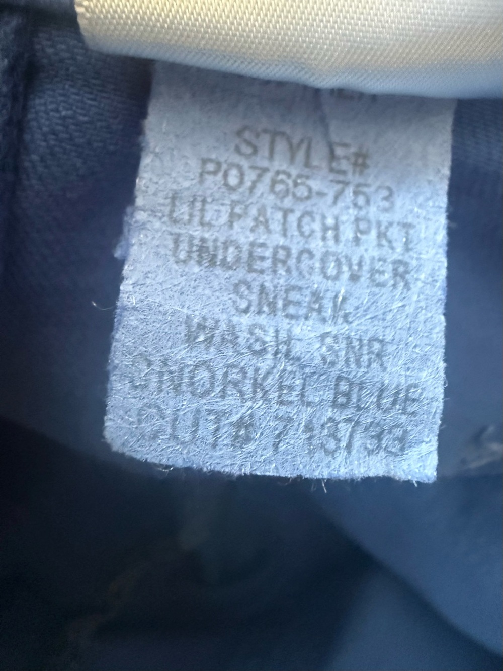MOTHER Lil Patch Pocket Undercover Sneak in Snorkel Blue Size 27 - Picture 10 of 10
